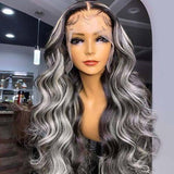 Straight Hair 1b/613 Highlight Lace Front Wigs 13*4/5*5 HD Lace Human Hair Wigs