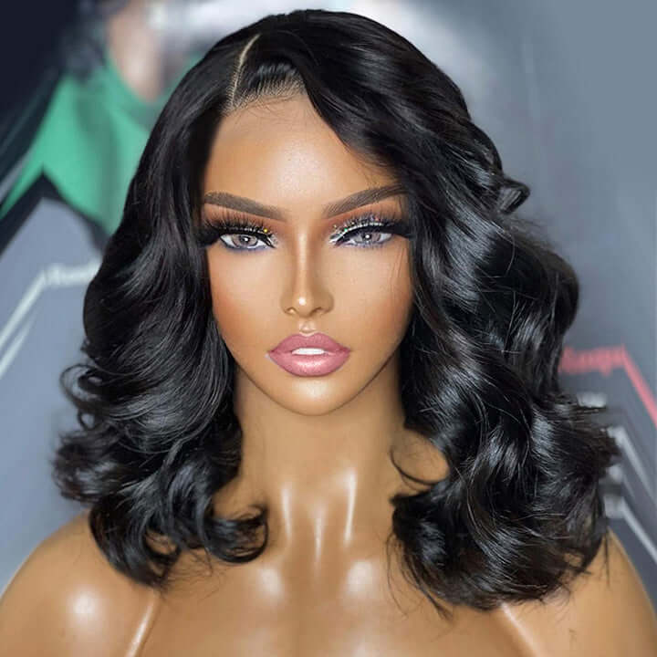 Short Brazilian Body Wave Bob Wig 13x4 Lace Front Human Hair Wigs