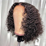 Short Deep Wave Bob Wig 13x4 Curly Human Hair Lace Front Wigs