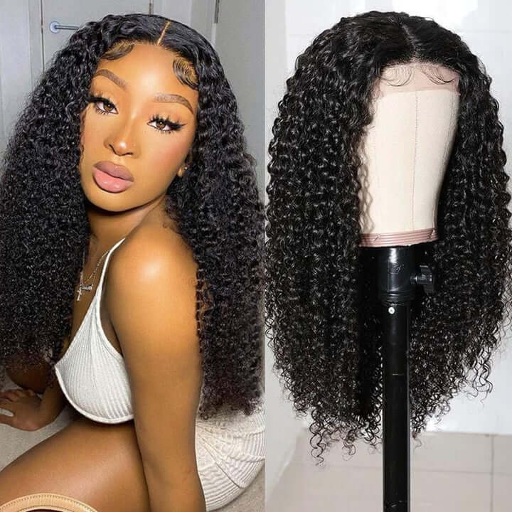 Curly Hair 13x4 Lace Wigs 100% Virgin Hair Realistic Human Hair Wigs