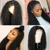 Curly Hair 13x4 Lace Wigs 100% Virgin Hair Realistic Human Hair Wigs