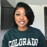 Short Bob Transparent 13x4 Bob Wigs Straight Lace Frontal Wig Human Hair