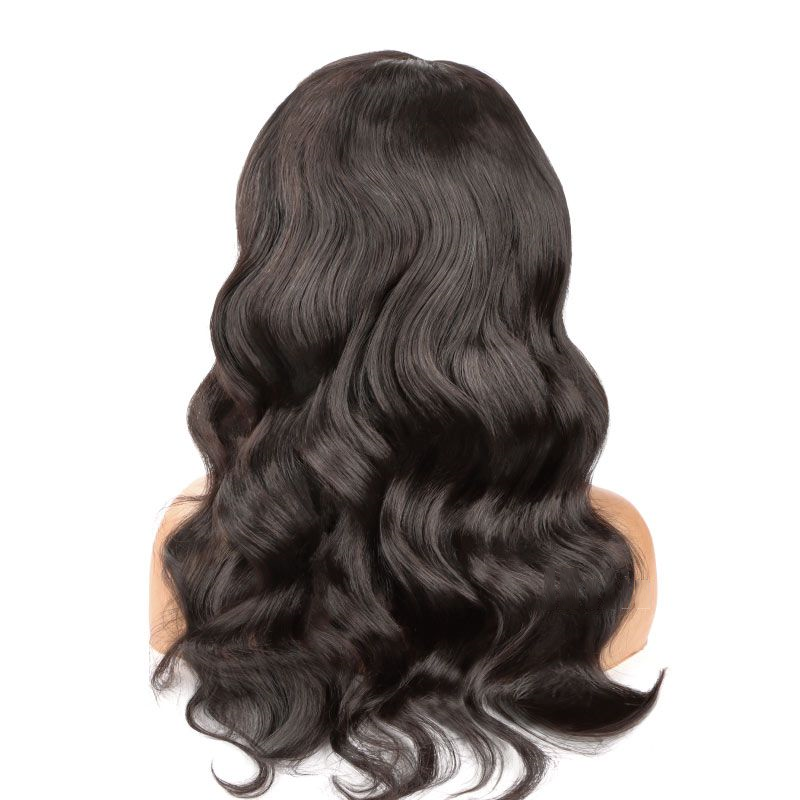 13x6 Swiss Lace Front Wig Royal Wavy 180% Density Pre Bleached Human Hair