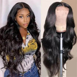 100% Human Virgin Hair HD Lace Closure Wig 5x5 Royal Wave Brazilian Hair