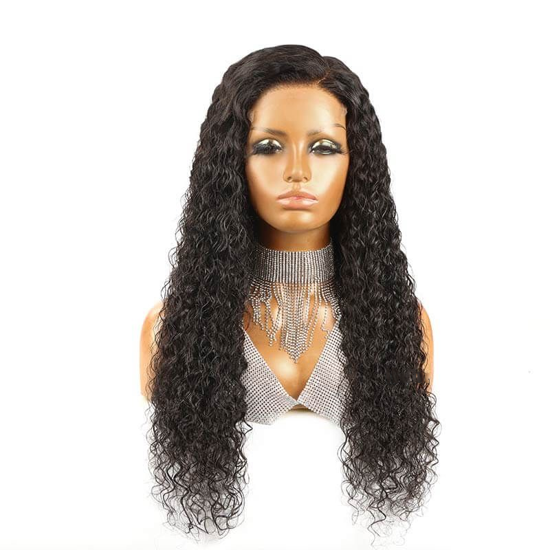 13X6 Lace Frontal Curly Pre-plucked 180% Density Invisible Knots Virgin Hair