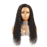 High Density Water Wave 13x6 Swiss Lace Front Wig 100% Human Virgin Hair