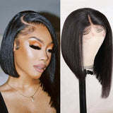 Human Hair 13X4 Lace Front Bob Wigs Perfect For Any Face Shapes