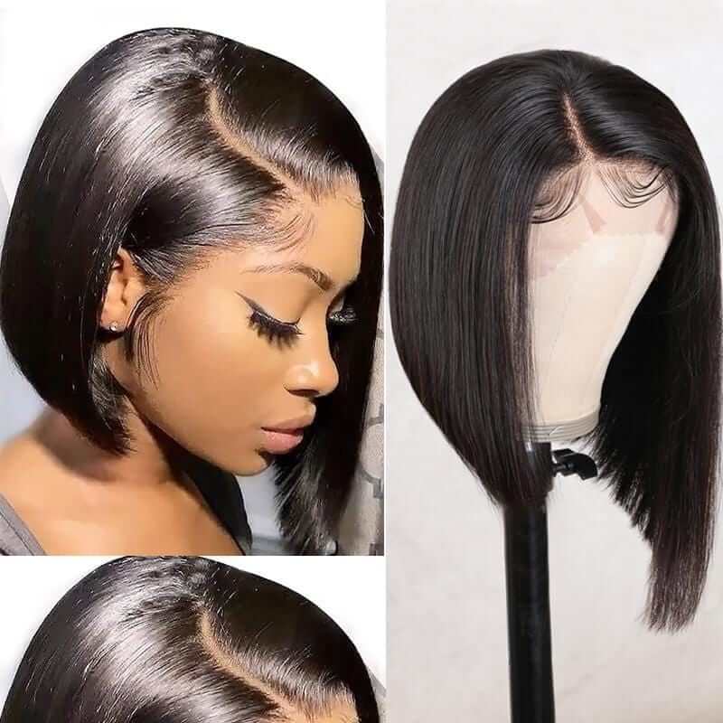 Human Hair 13X4 Lace Front Bob Wigs Perfect For Any Face Shapes