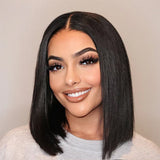 Short Wigs Straight/Curly/Deep Wave Bob Lace Wigs Quality Human Hair Wigs
