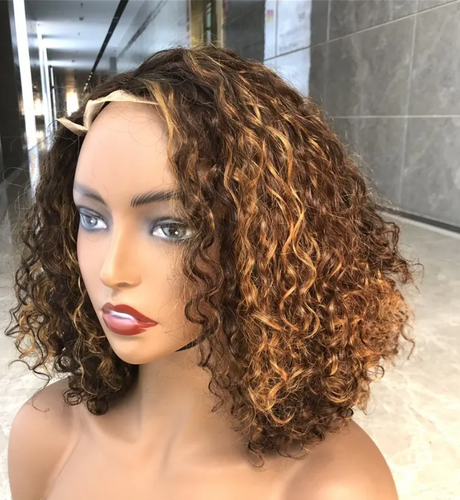 Hot Amazing Virgin HumanHair Wigs Brazilian Lace Curly Wigs