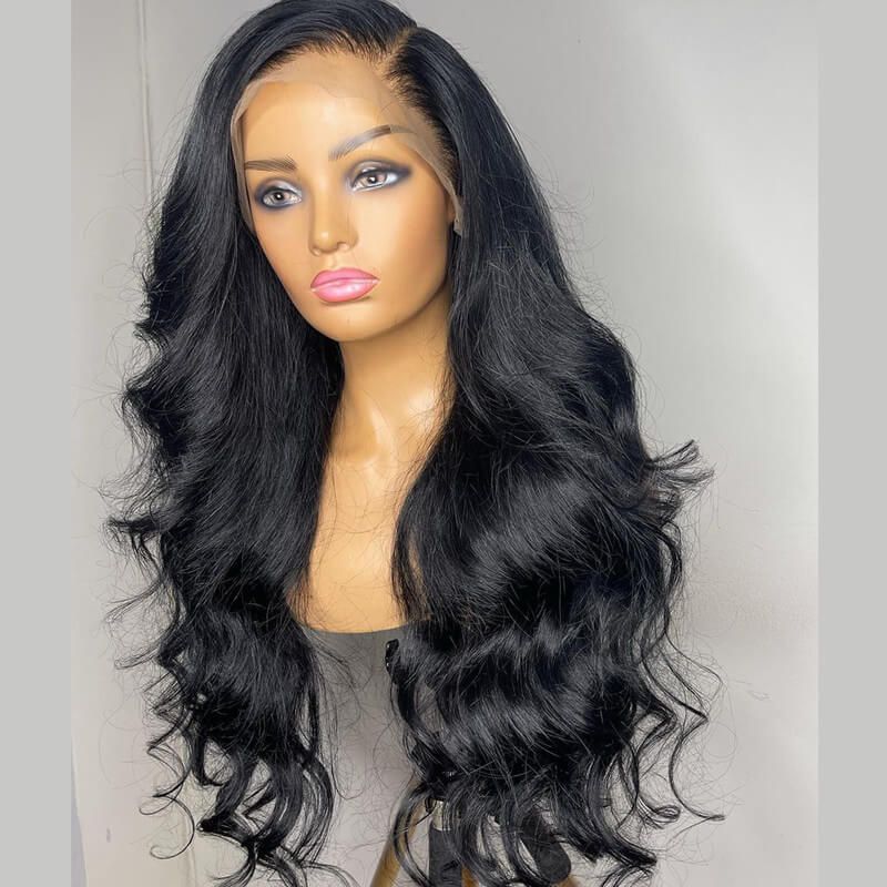Pre Plucked Body Wave Human Hair Wigs 13X4 Lace Front Wigs