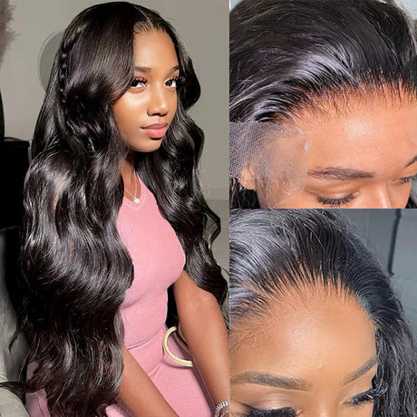 Dance Hair Glueless Wig Body Wave 13x4 Skin Melt HD Lace Front Wig Clear Lace Clean Hairline