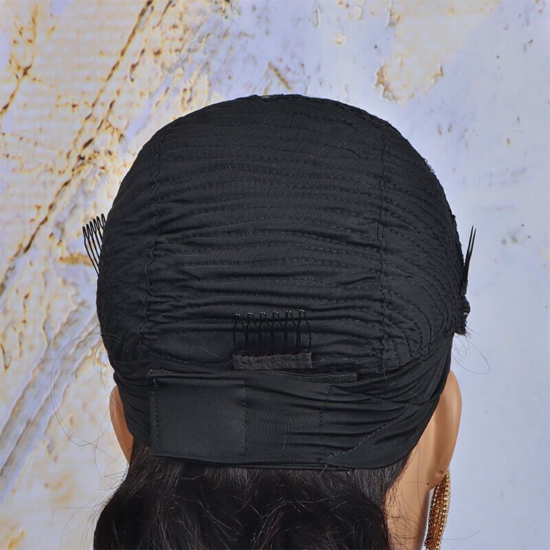 Bob Wig Headband Wig Natural Black 180 Density 100% Human Hair Wig