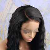 360 Lace Front Wig 150% Density Loose Curl Pre-Bleached Knots Human Hair