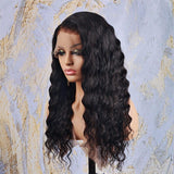 360 Lace Front Wig 150% Density Loose Curl Pre-Bleached Knots Human Hair