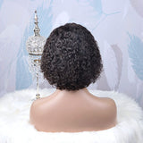 13x4 Lace Front Wig 150% Density Short Pixie Cut Curly Indian Human Hair