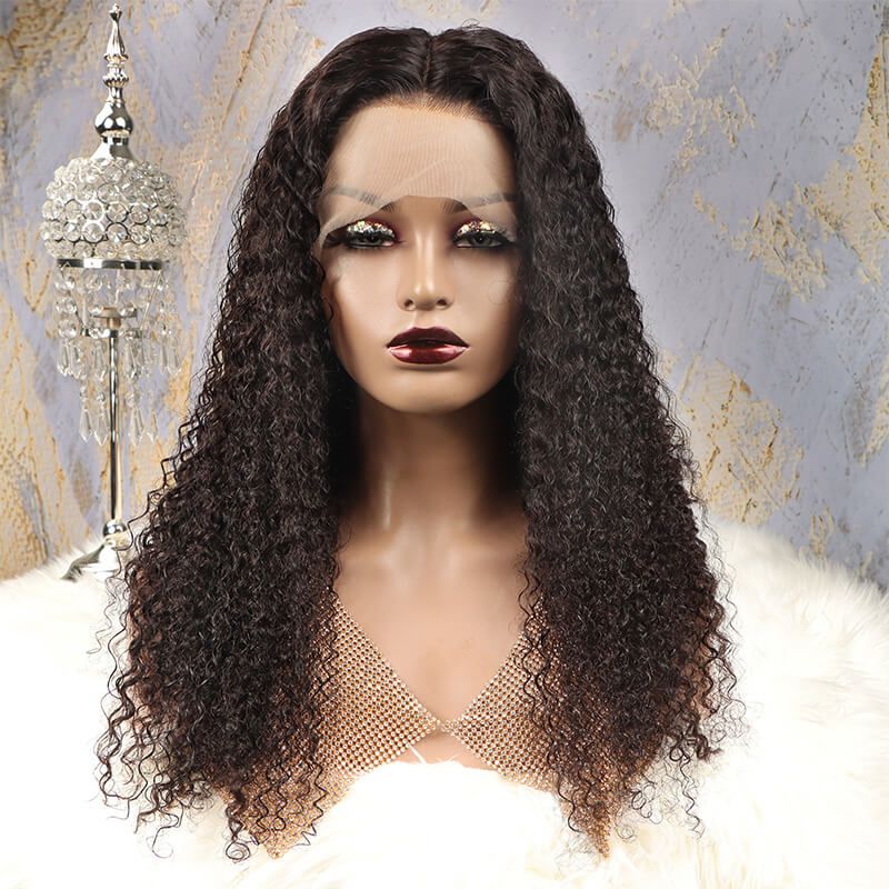 Exotic Curly 360 Lace Wig 150% Density Pre-plucked Invisible Human Hair