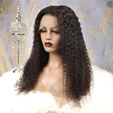 360 Lace Wig 150% Density Deep Curly Wave Human Hair Pre-plucked Invisible Knots