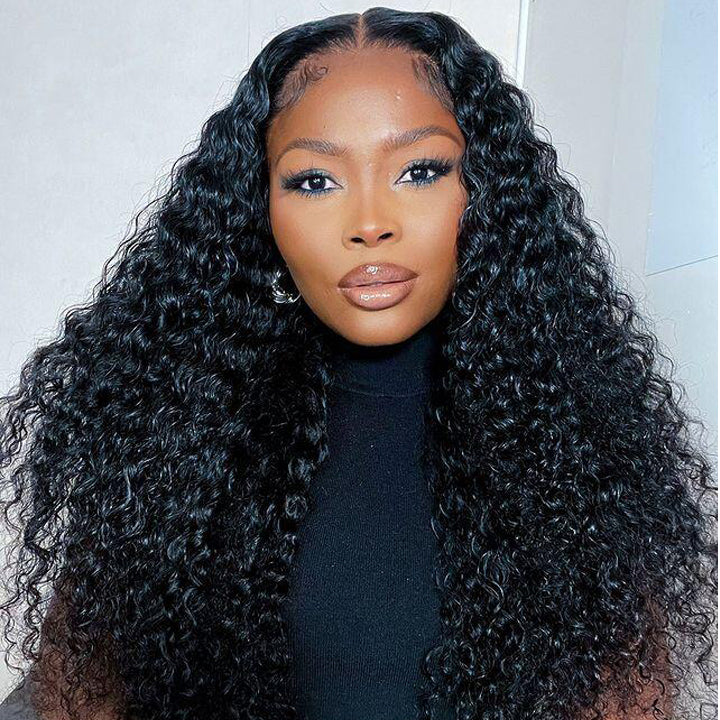 Undetected Transparent 13X4 HD Lace Front Wig Deep Wave Human Hair Wigs