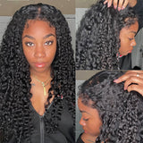 4C Edges Hairline Wig Deep Wave 5x5/13x4 HD Lace Front Wigs Human Hair With Curly Baby Hair Realistic Hairline