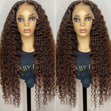 #4 Brown Wigs 13*6 HD Lace Front Wigs Straight/Body Wave Pre-Colored Human Hair Wigs