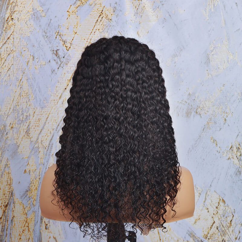 Brazilian Curly 100% Human Headband Scarf Wig 150% Density