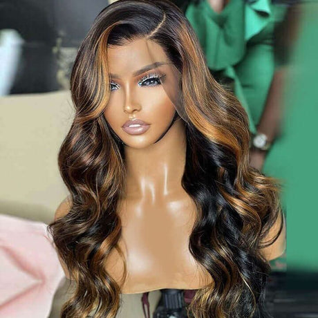 Highlight Wavy TP1B/30 13x4 Lace Front Wig Human Hair