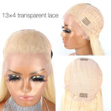 Long Curly Golden Brown Two Tones Layer Human Hair Lace Front Wig