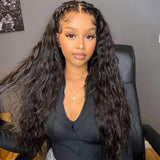 13x6 Swiss Lace Front Wig Loose Curly Pre Plucked Human Hair