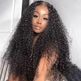 13x4 Lace Front Wigs Afro Kinky Curly Glueless Clear Lace Wigs 150% Density