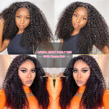 13x4 Lace Front Wigs Afro Kinky Curly Glueless Clear Lace Wigs 150% Density