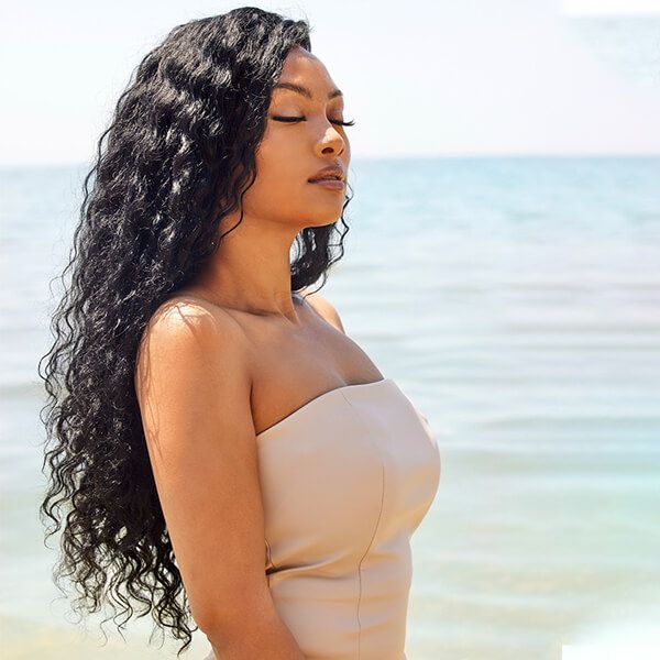 Long Side Part Loose Deep Wave Lace Front Wigs 100% Human Hair