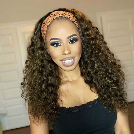 Easy Install Affordable Headband Wig Deep Wave Human Hair