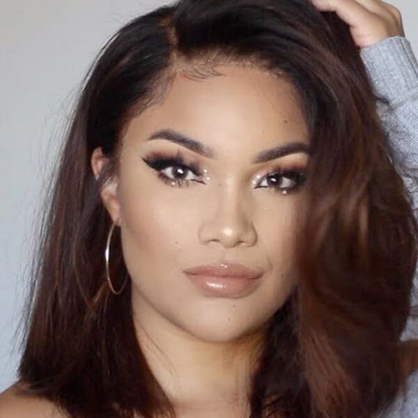 Brown Ombre Straight Bob 13x4 Lace Front Wig Human Hair