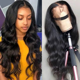 Body Wave 360 Lace Frontal Wig 150% Density Best Virgin Human Hair