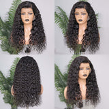 Water Wave Glueless 13x4 Frontal Lace Wig Human Hair