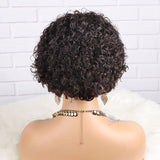 Pixie Cut Short Curly Bob Lace Wig 100% Human Hair