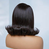 Natural Black Color Pre-plucked Lace Front Wig