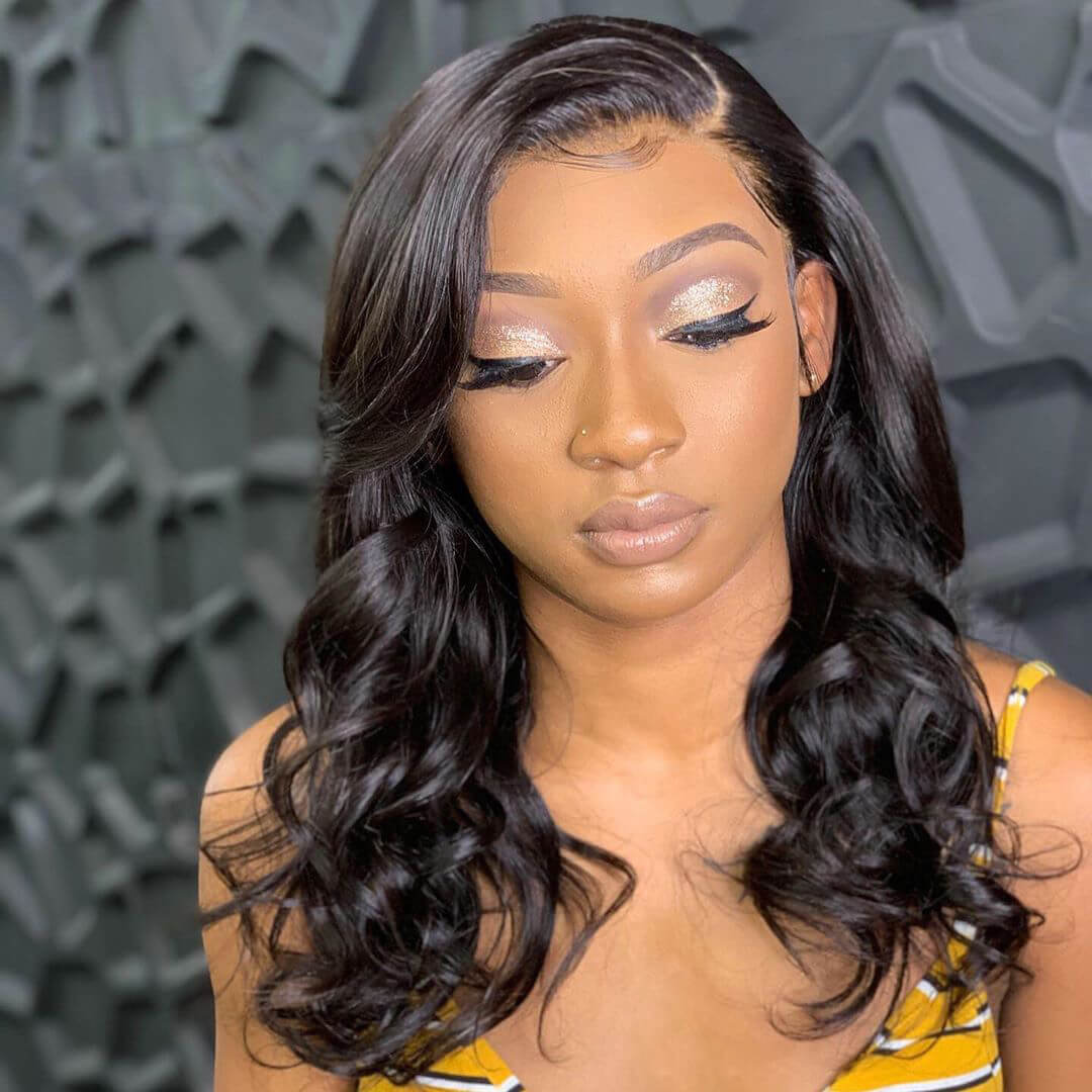 Body Wave Virgin  Hair 360 Lace Front Wig 150% Density Human Hair Wigs