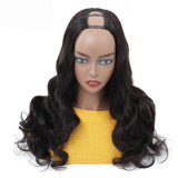 Affordable Human Hair U-Part Wavy Wig Quick &amp; Easy Install